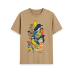 Sand Printed T-shirt Front
