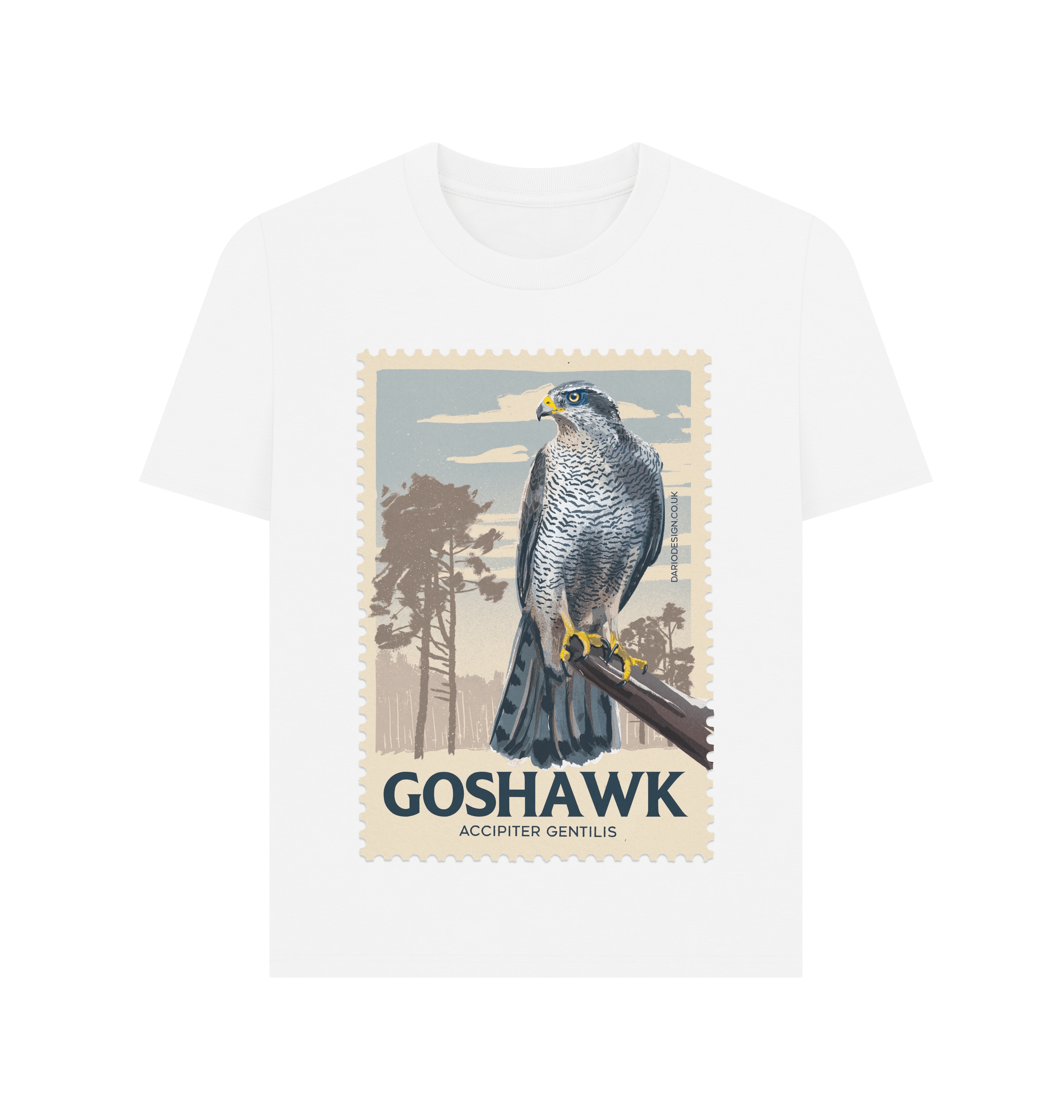 White Printed T-shirt Front