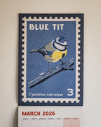 Songbirds - 2026 retro illustrated calendar
