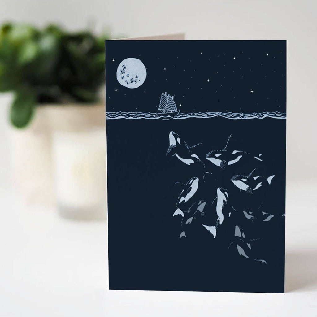 Tails of the sea - 6x whale greeting cards