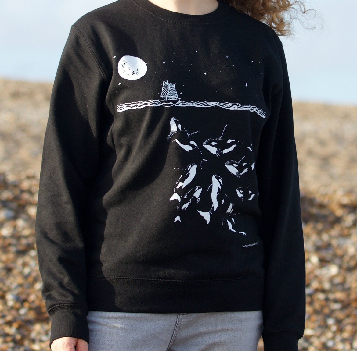 Orca (Killer Whale) screen printed sweatshirt