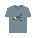 Stone Blue Printed T-shirt Front