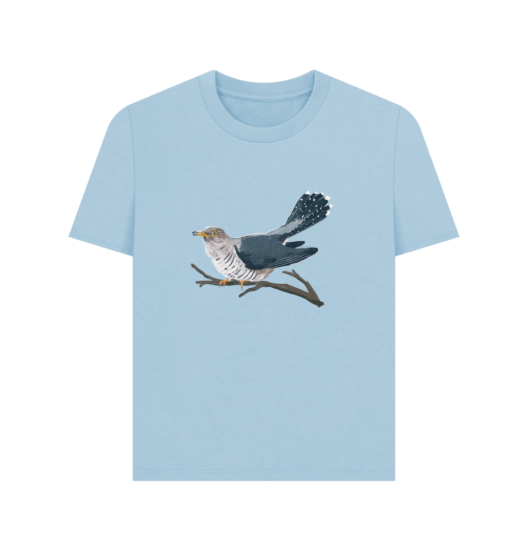 Milky Blue Printed T-shirt Front