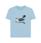 Milky Blue Printed T-shirt Front