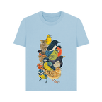 Milky Blue Printed T-shirt Front