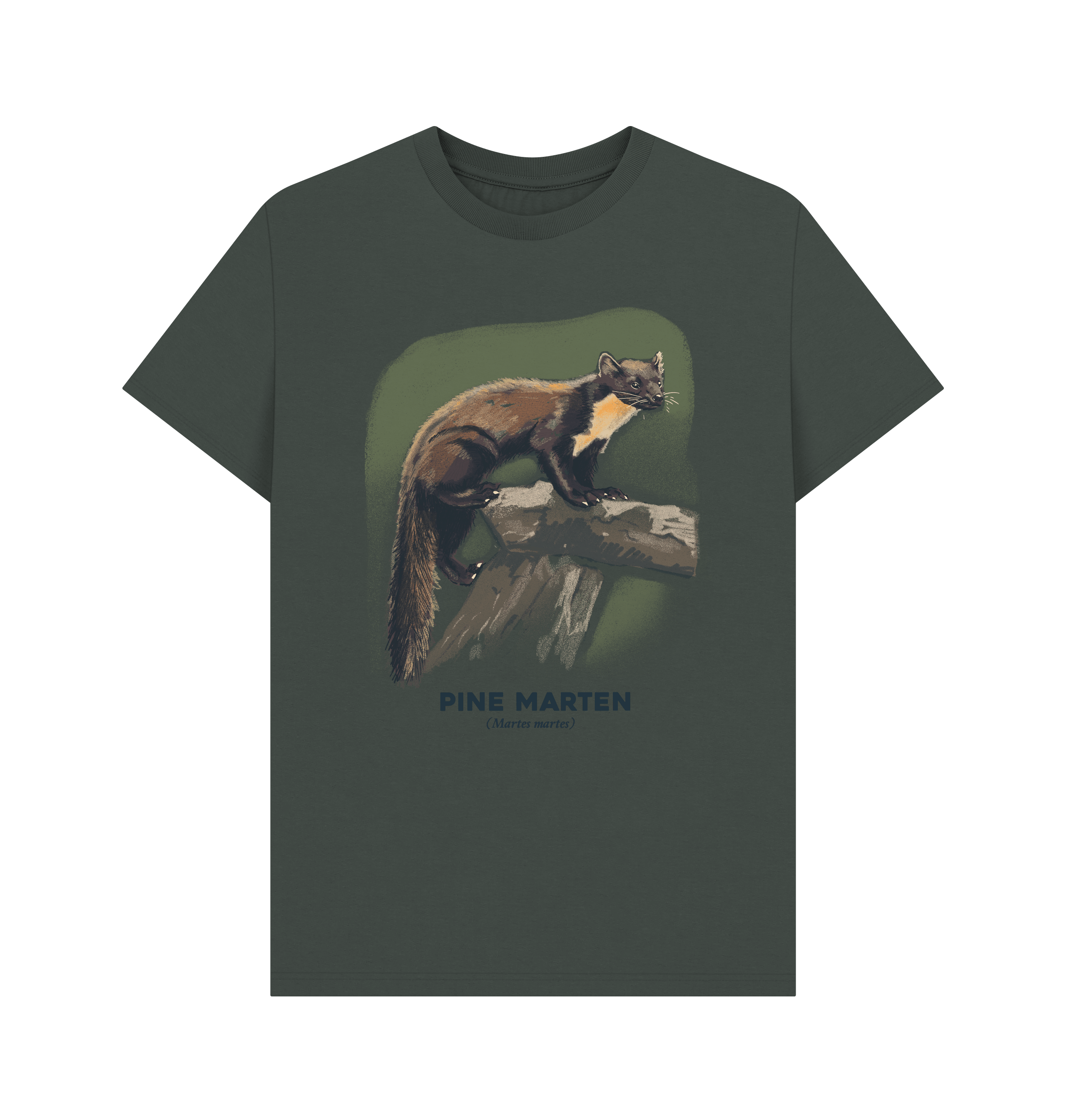 Dark Grey Printed T-shirt Front
