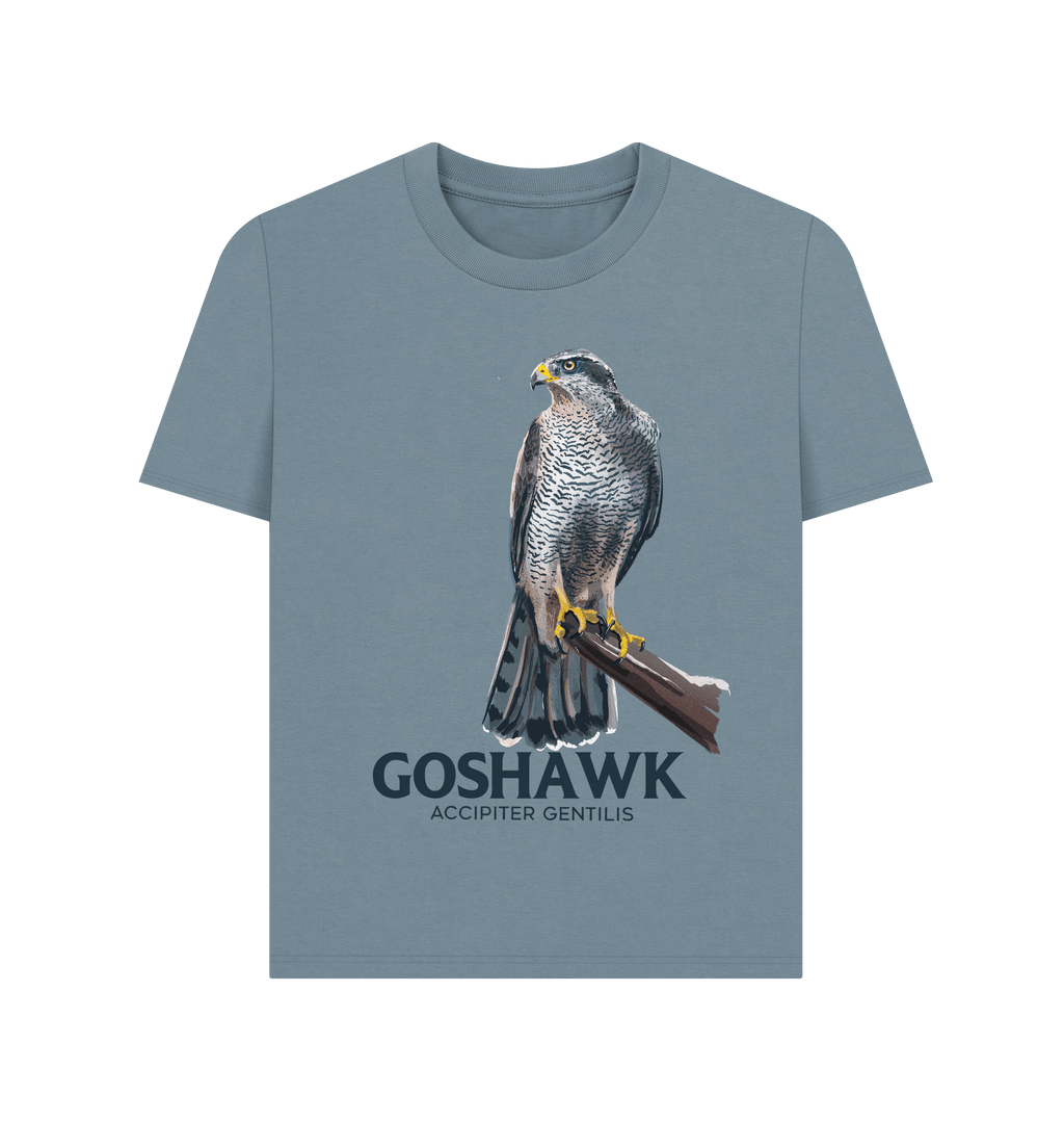 Stone Blue Printed T-shirt Front