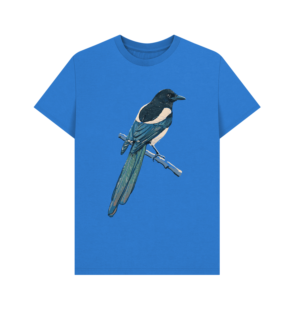 Bright Blue Printed T-shirt Front