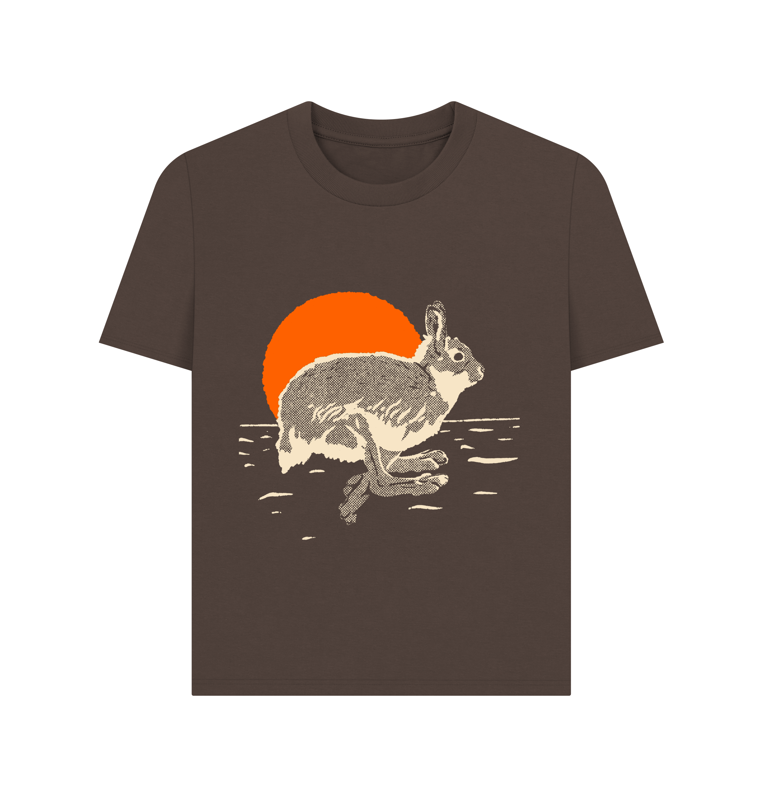 Chocolate Printed T-shirt Front