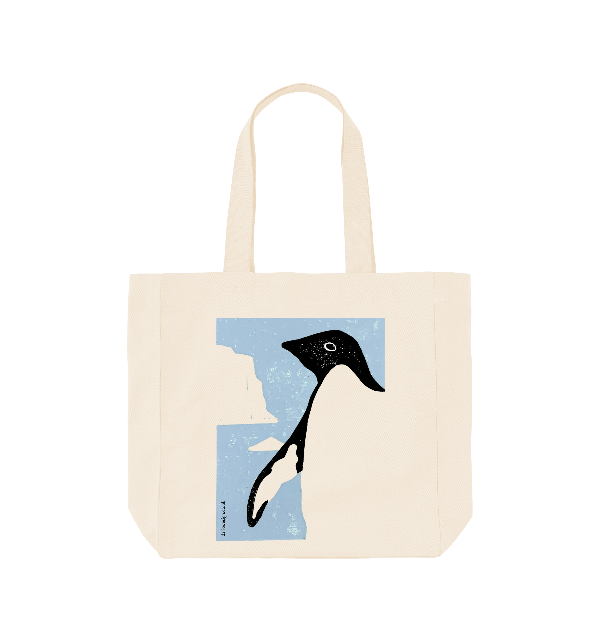 Natural Printed Bag Front