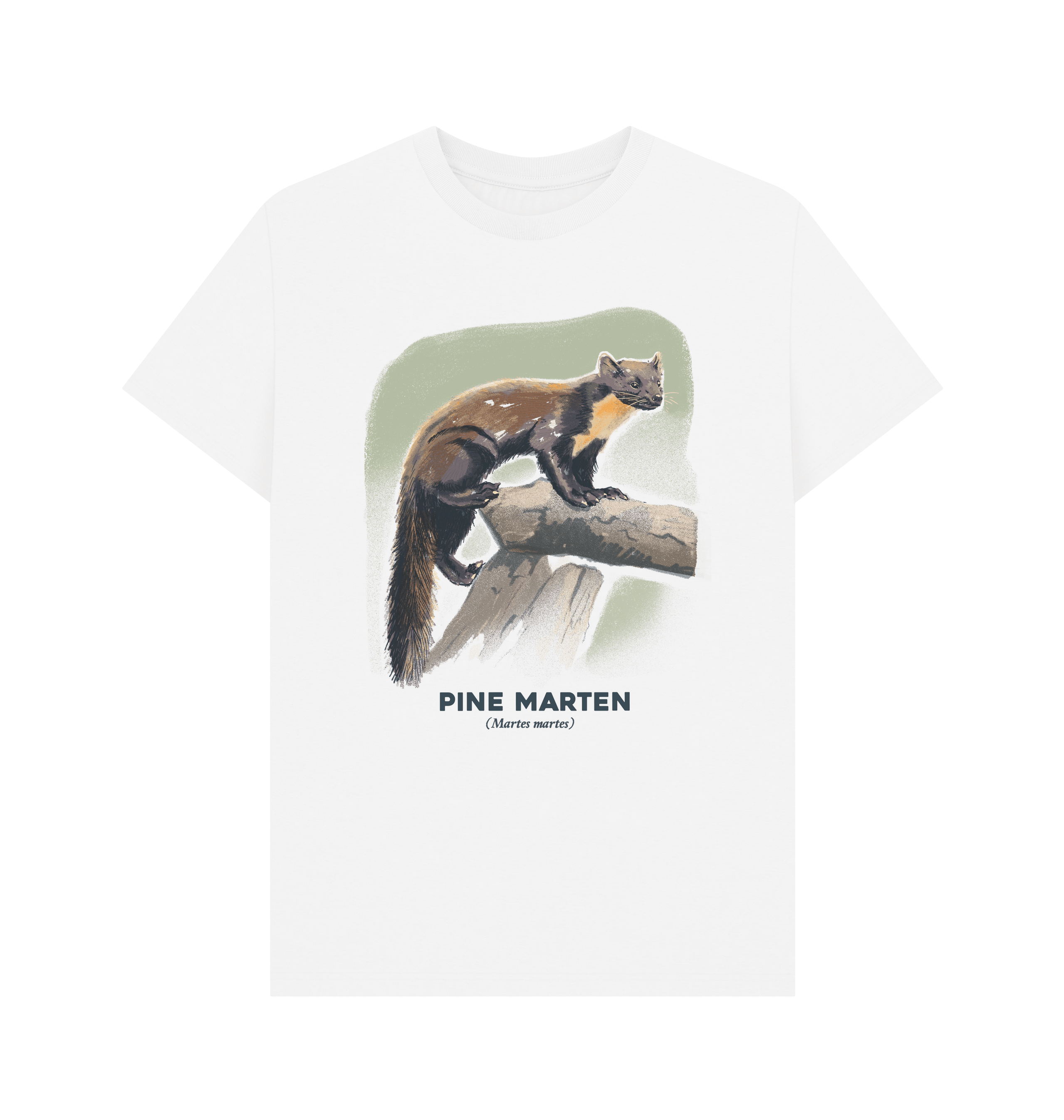 White Printed T-shirt Front