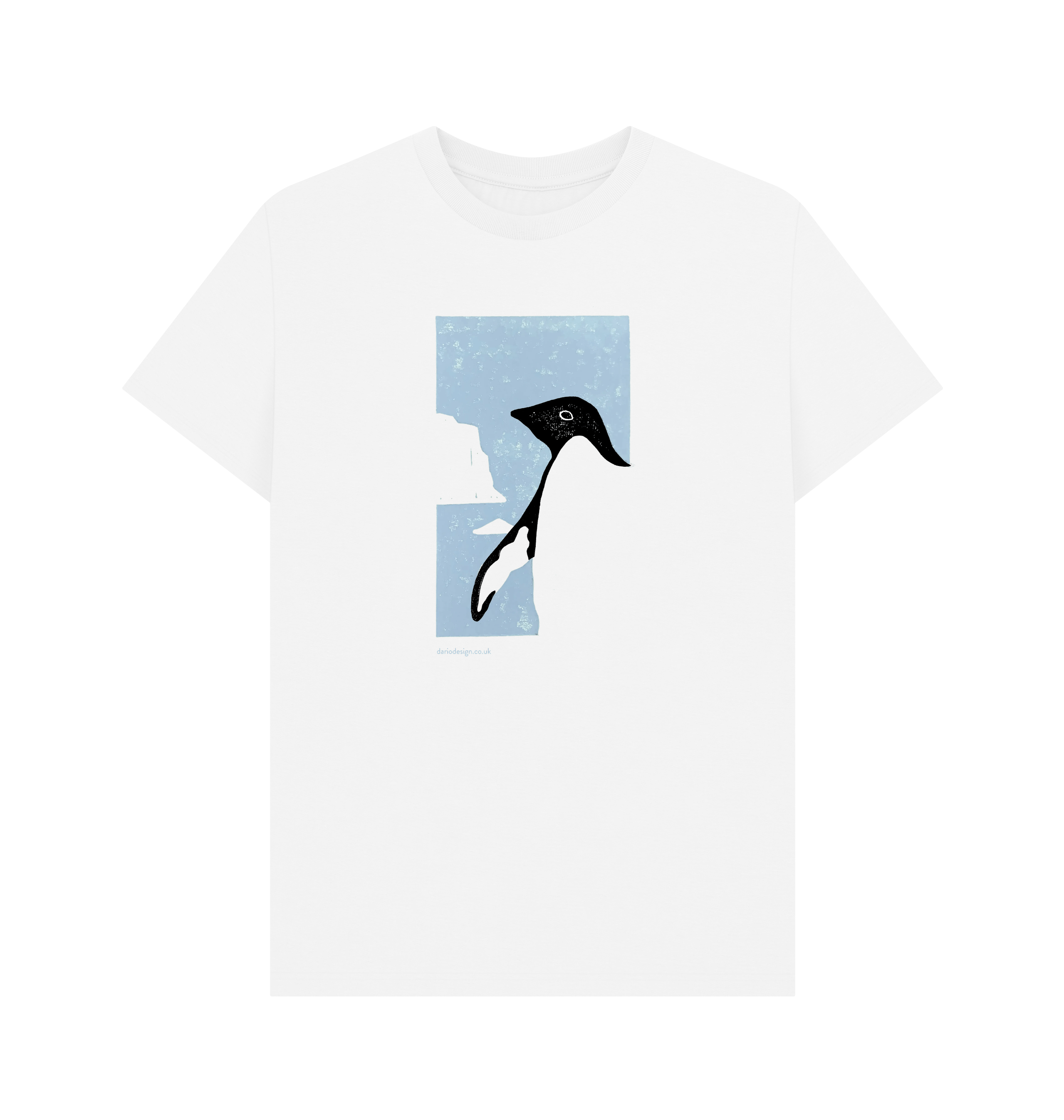 White Printed T-shirt Front