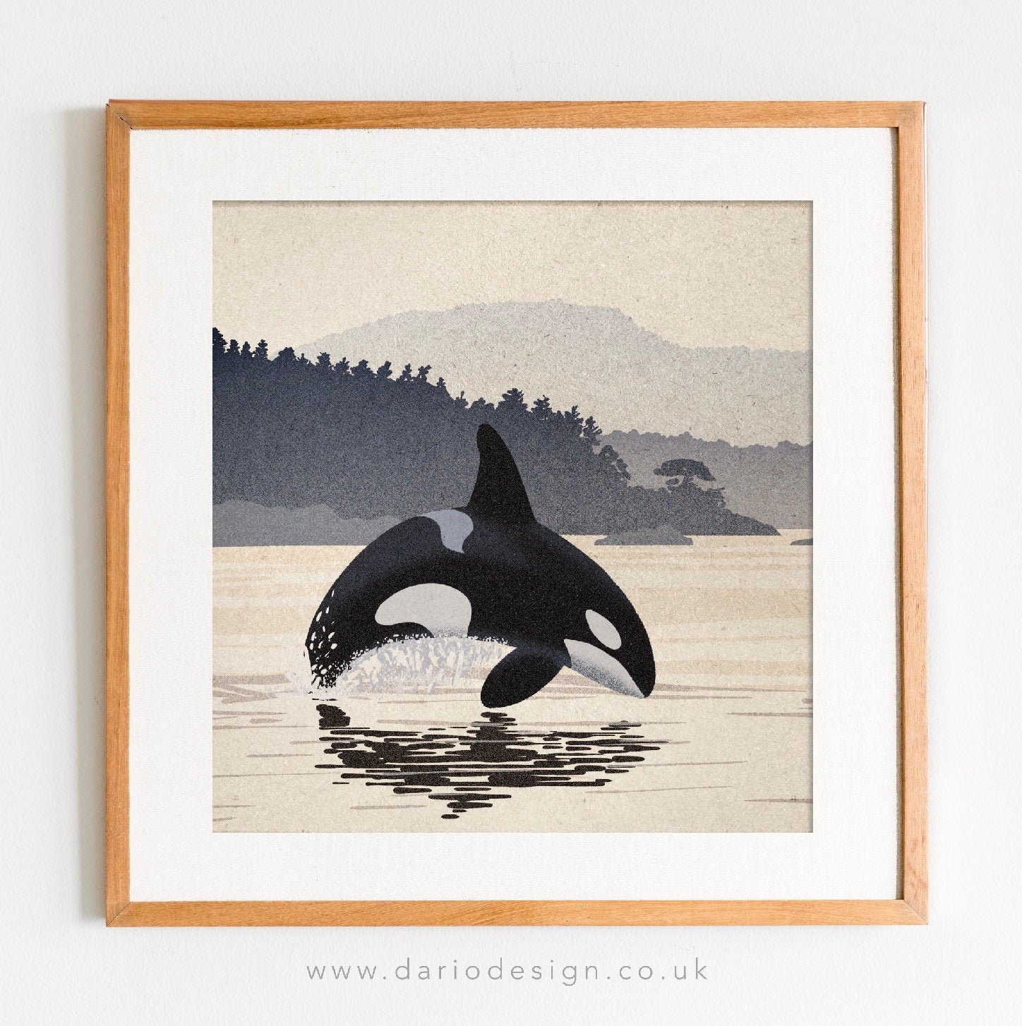 Orca art print