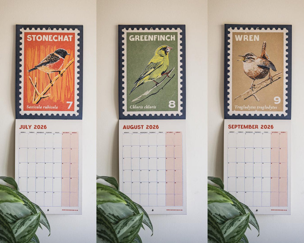 Songbirds - 2026 retro illustrated calendar