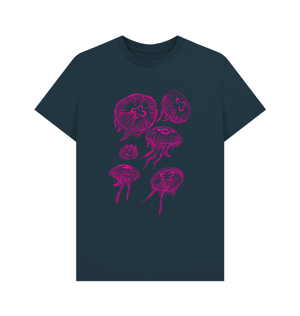 Denim Blue Printed T-shirt Front