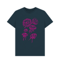 Denim Blue Printed T-shirt Front
