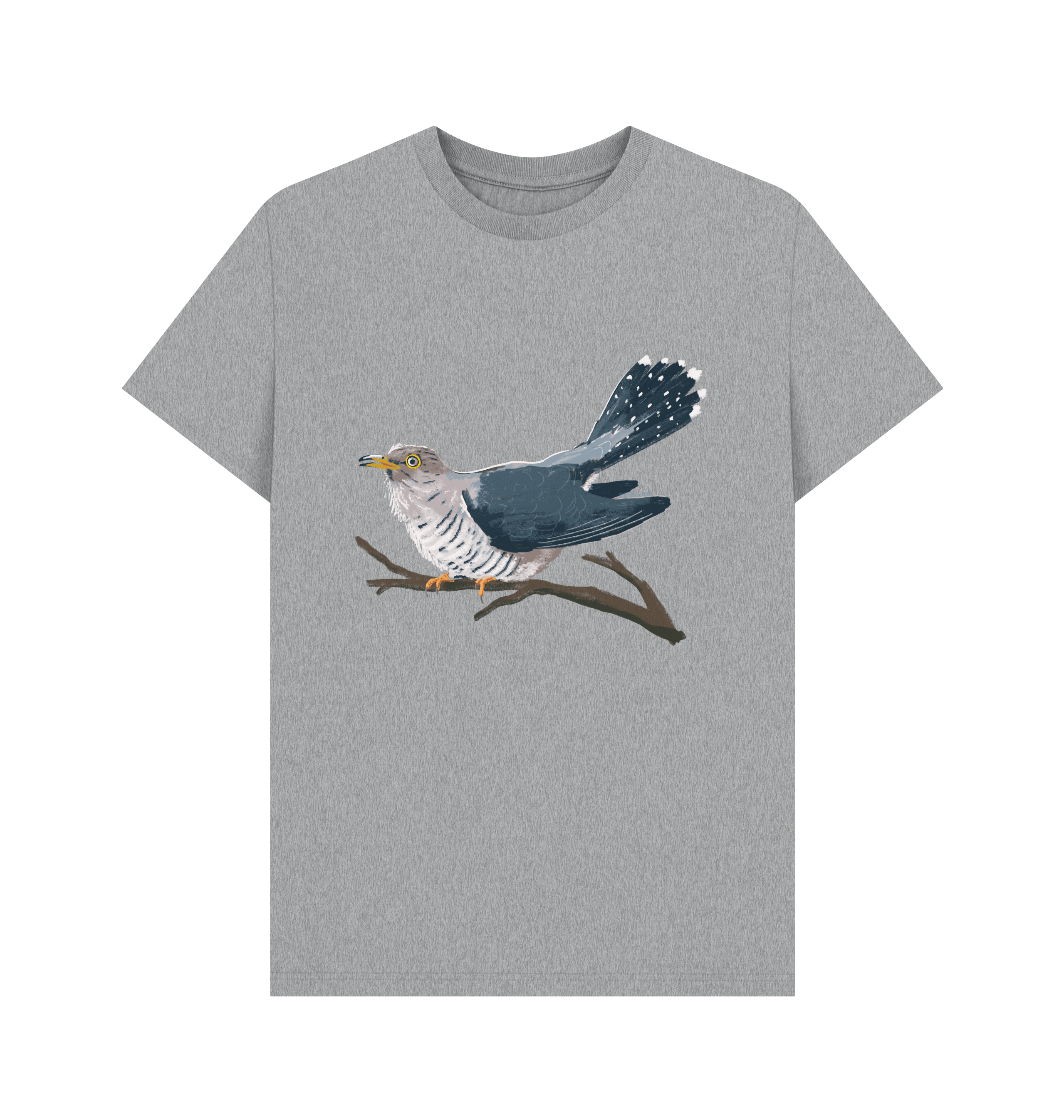 Athletic Grey Printed T-shirt Front