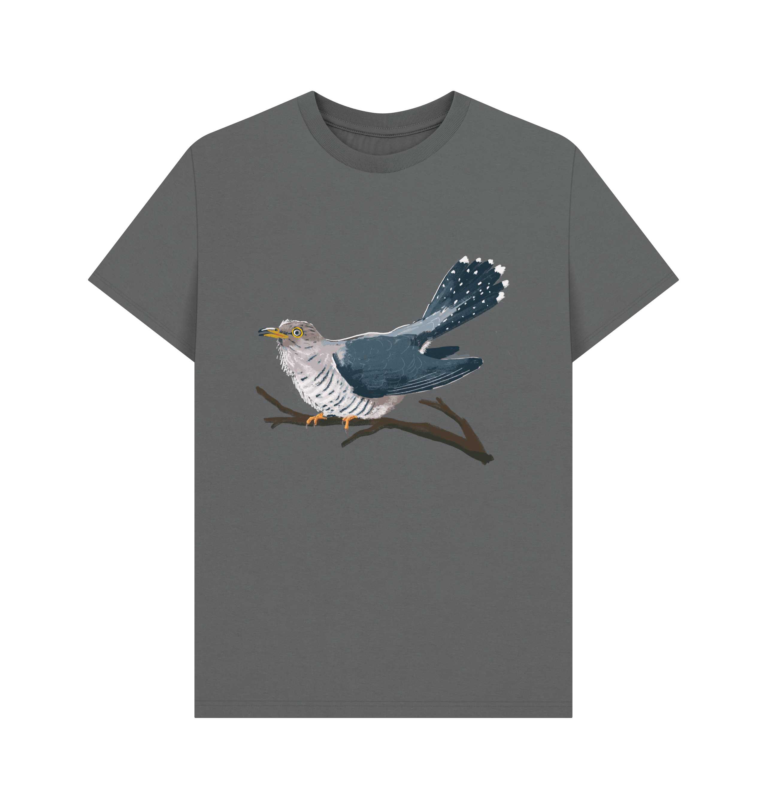 Slate Grey Printed T-shirt Front