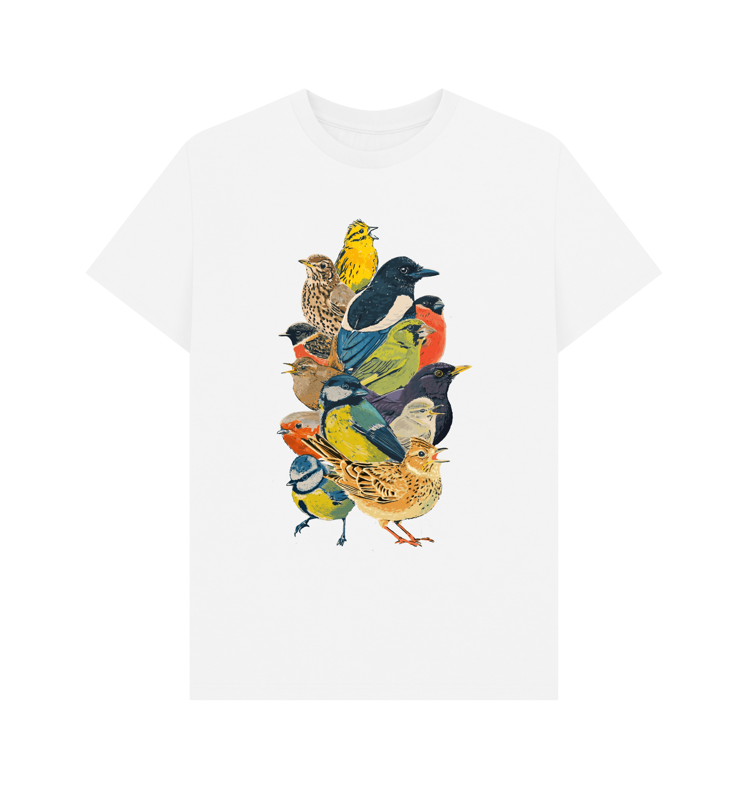 White Printed T-shirt Front