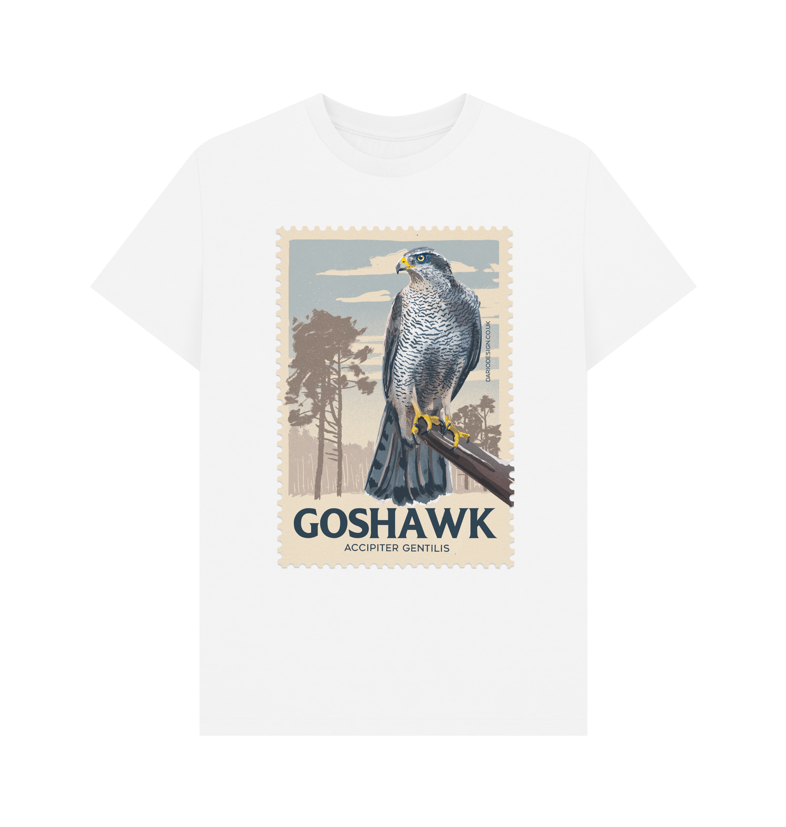 White Printed T-shirt Front