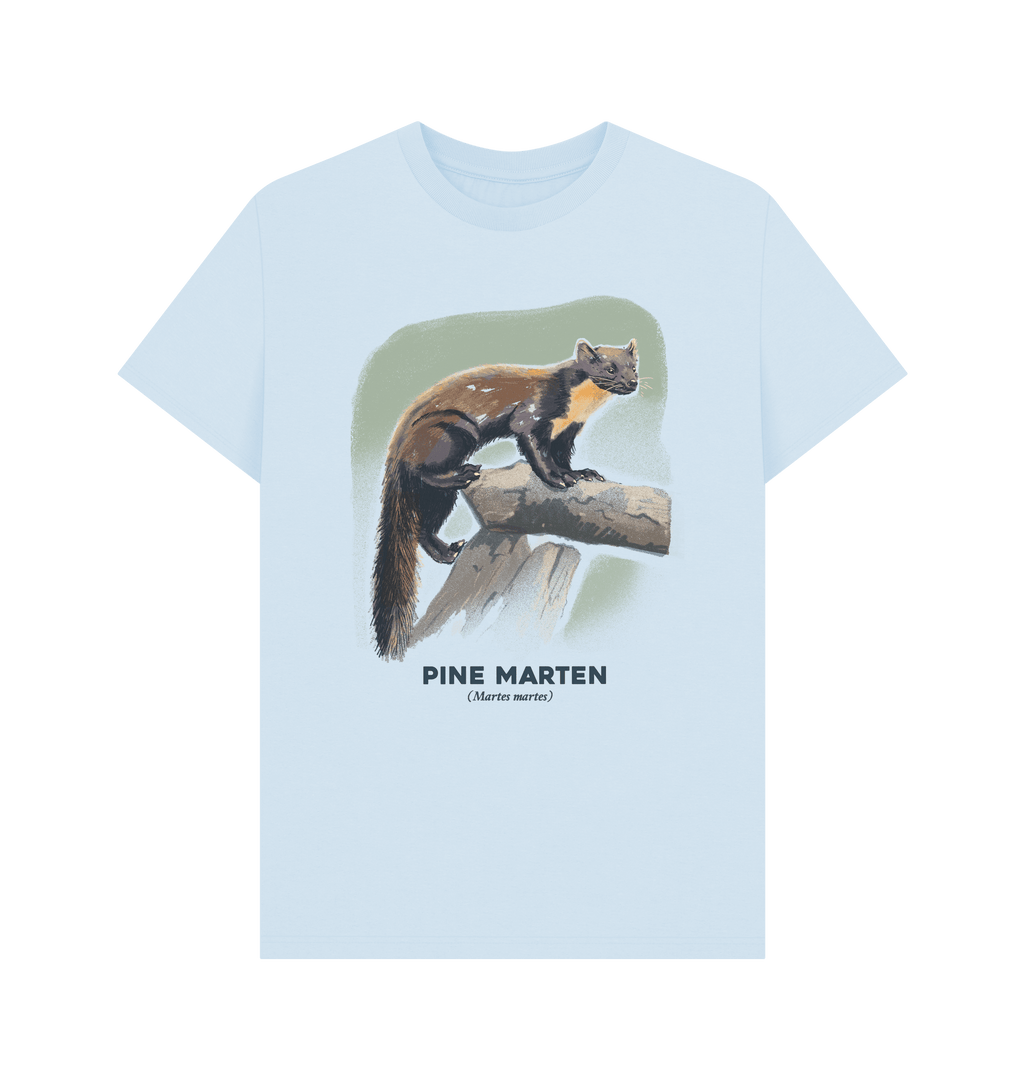 Sky Blue Printed T-shirt Front
