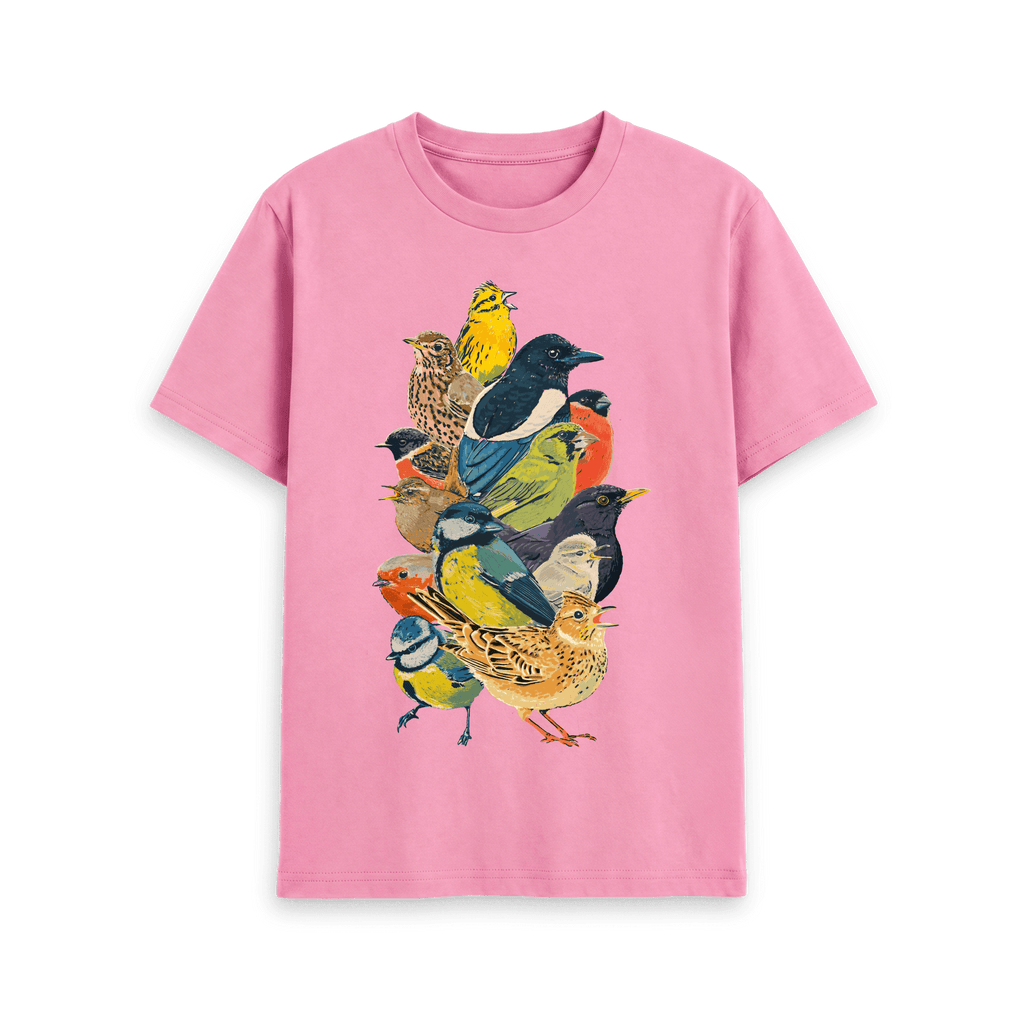 Rose Pink Printed T-shirt Front