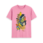 Rose Pink Printed T-shirt Front