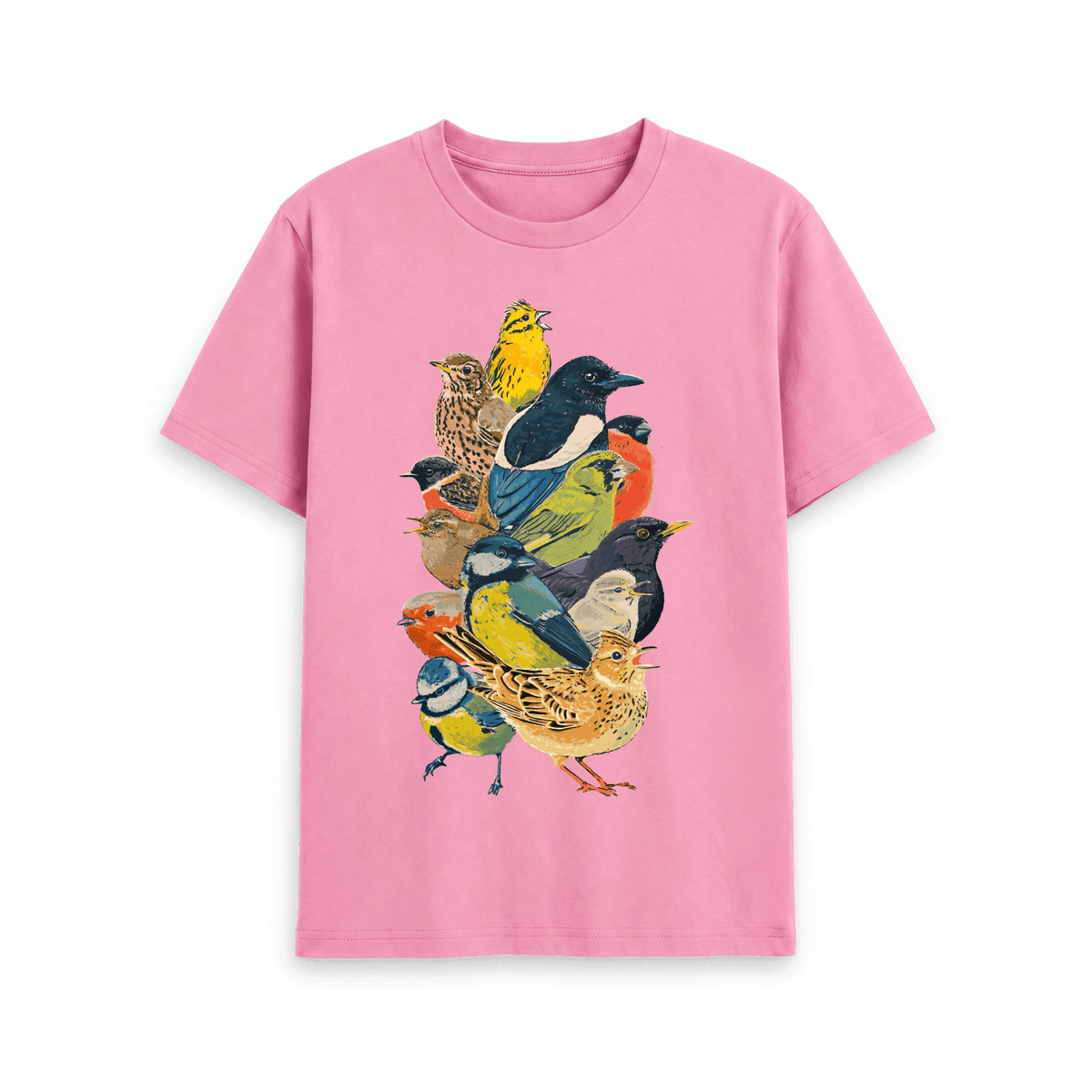 Rose Pink Printed T-shirt Front