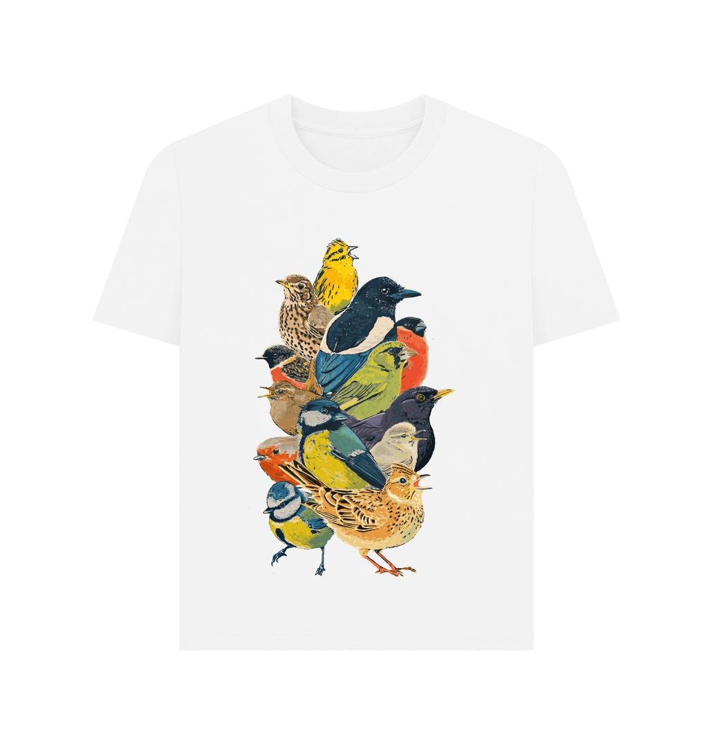 White Printed T-shirt Front
