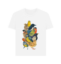 White Printed T-shirt Front