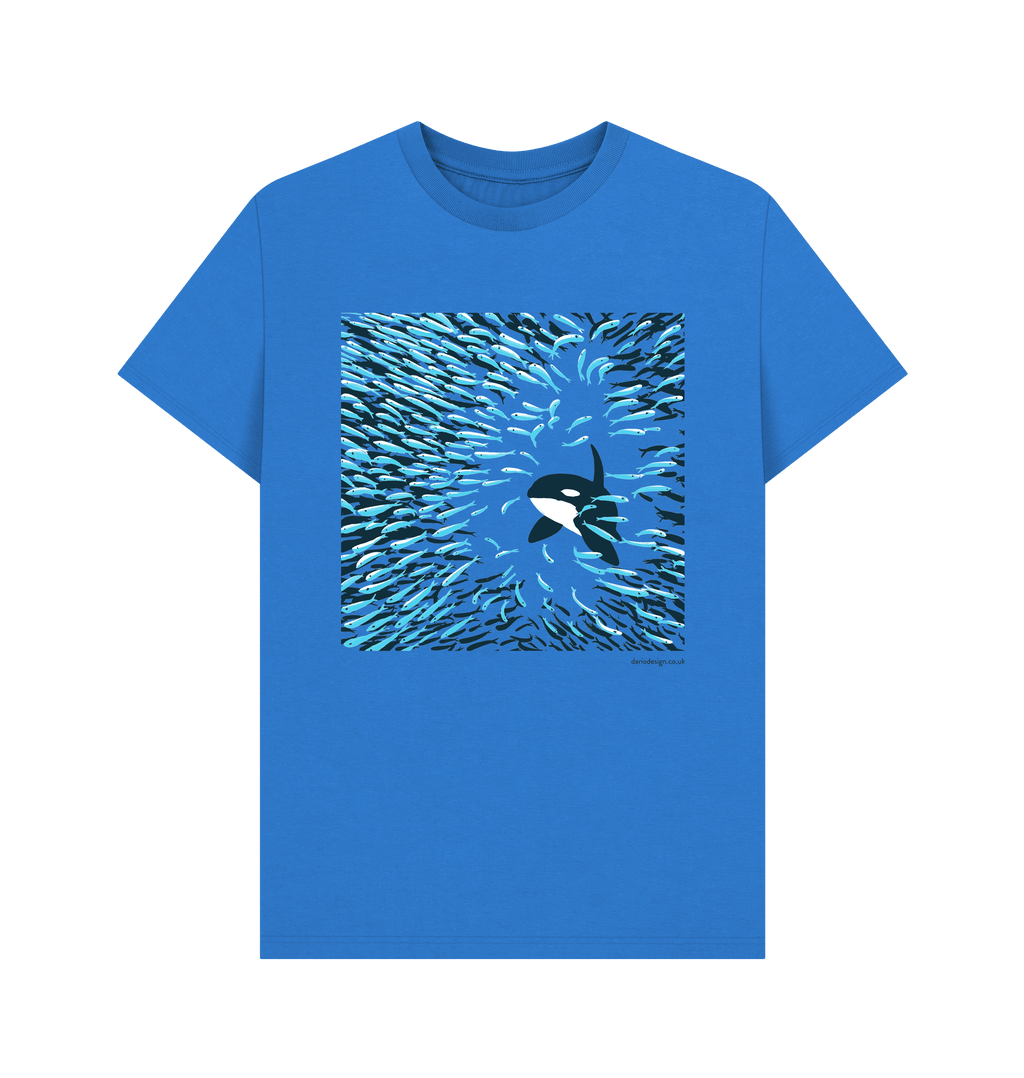 Bright Blue Printed T-shirt Front