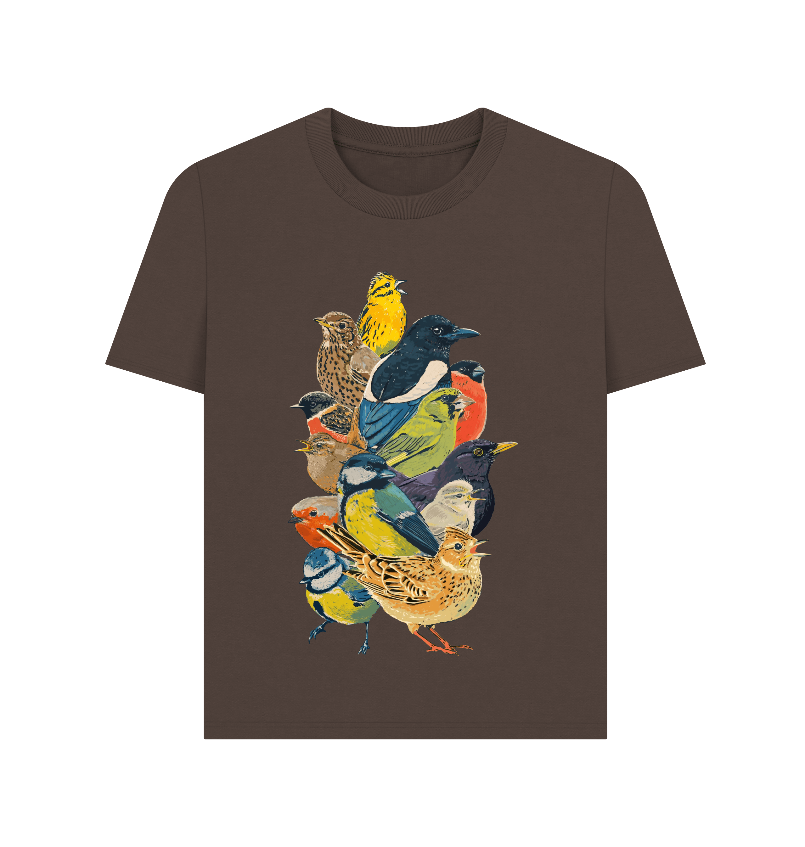 Chocolate Printed T-shirt Front
