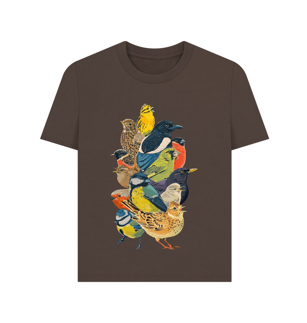 Chocolate Printed T-shirt Front