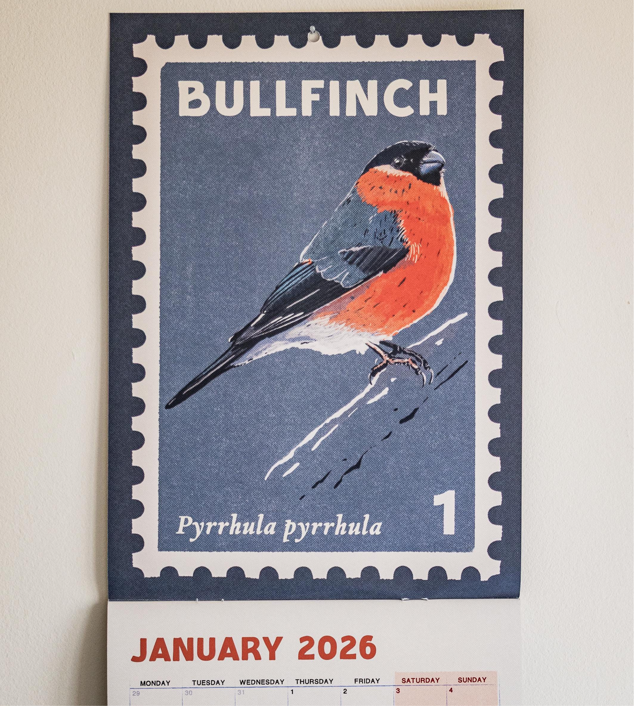 Songbirds - 2026 retro illustrated calendar