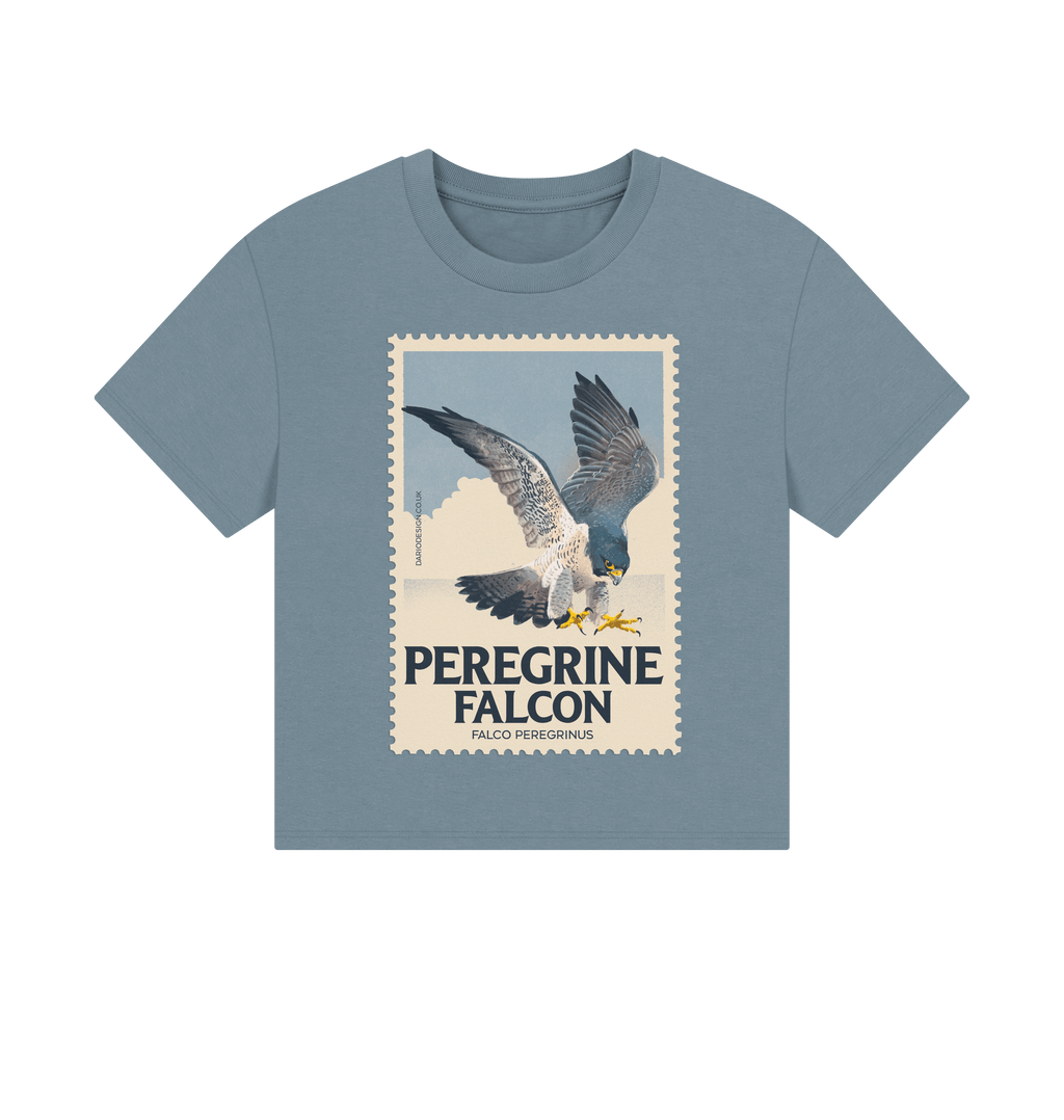 Stone Blue Printed T-shirt Front