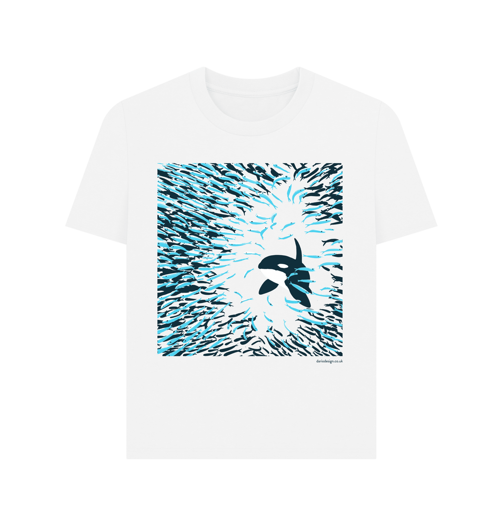 White Printed T-shirt Front