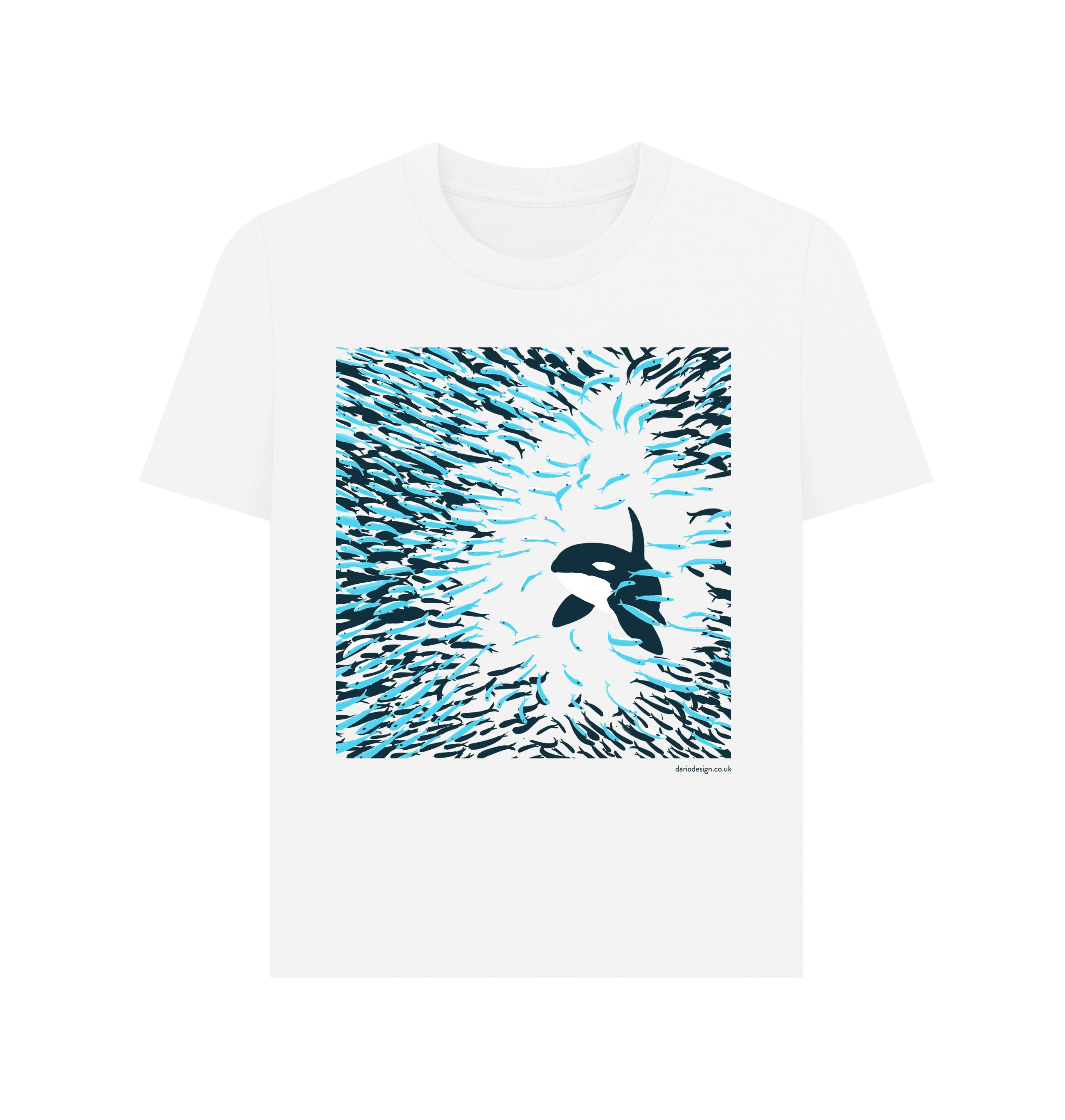 White Printed T-shirt Front