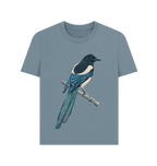 Stone Blue Printed T-shirt Front