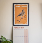 Songbirds - 2026 retro illustrated calendar