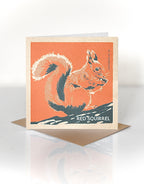 Red Squirrel greeting card