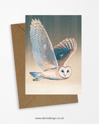 Barn Owl - A6 Greeting Card