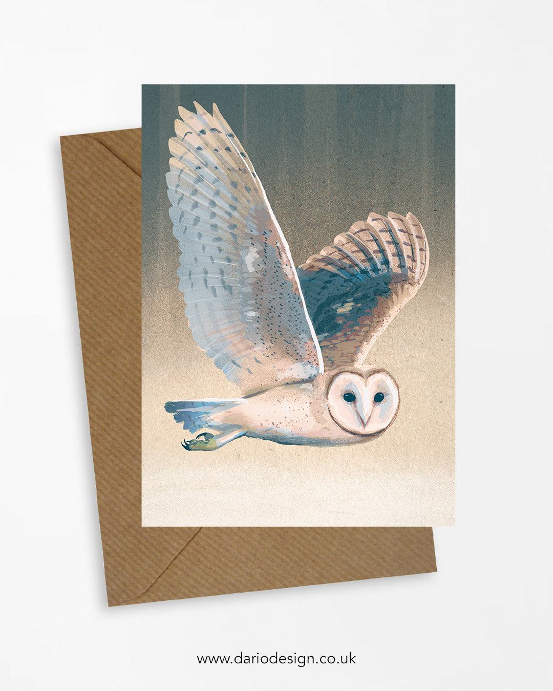 Barn Owl - A6 Greeting Card