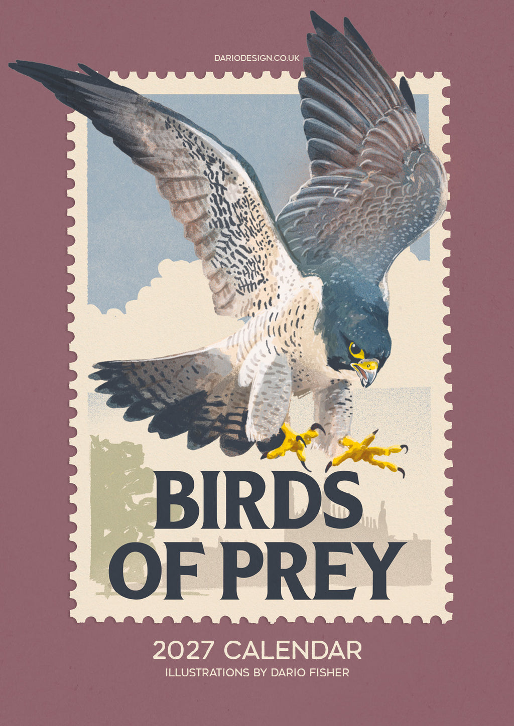 NEW! Birds of Prey - 2027 retro illustrated calendar