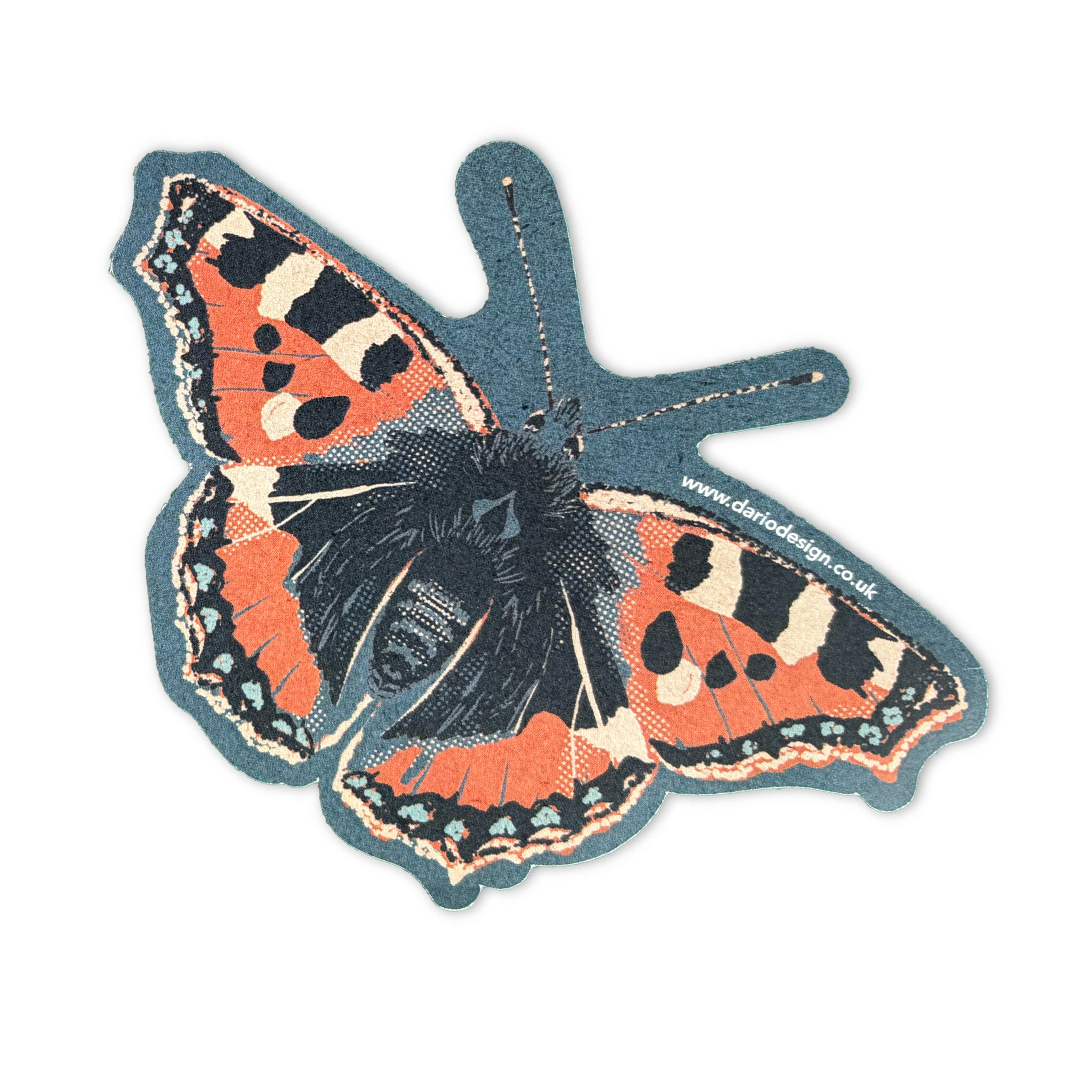 Tortoiseshell Butterfly Sticker