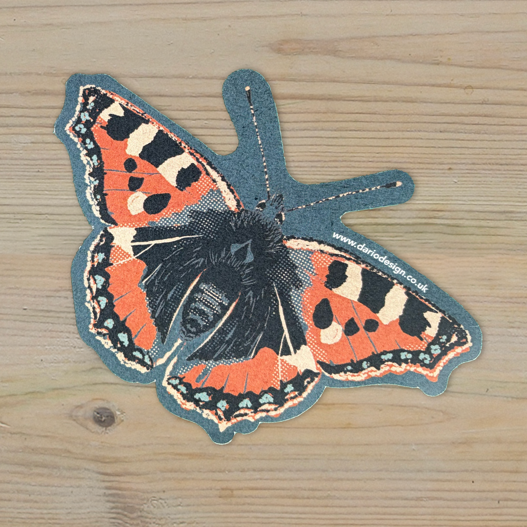 Tortoiseshell Butterfly Sticker