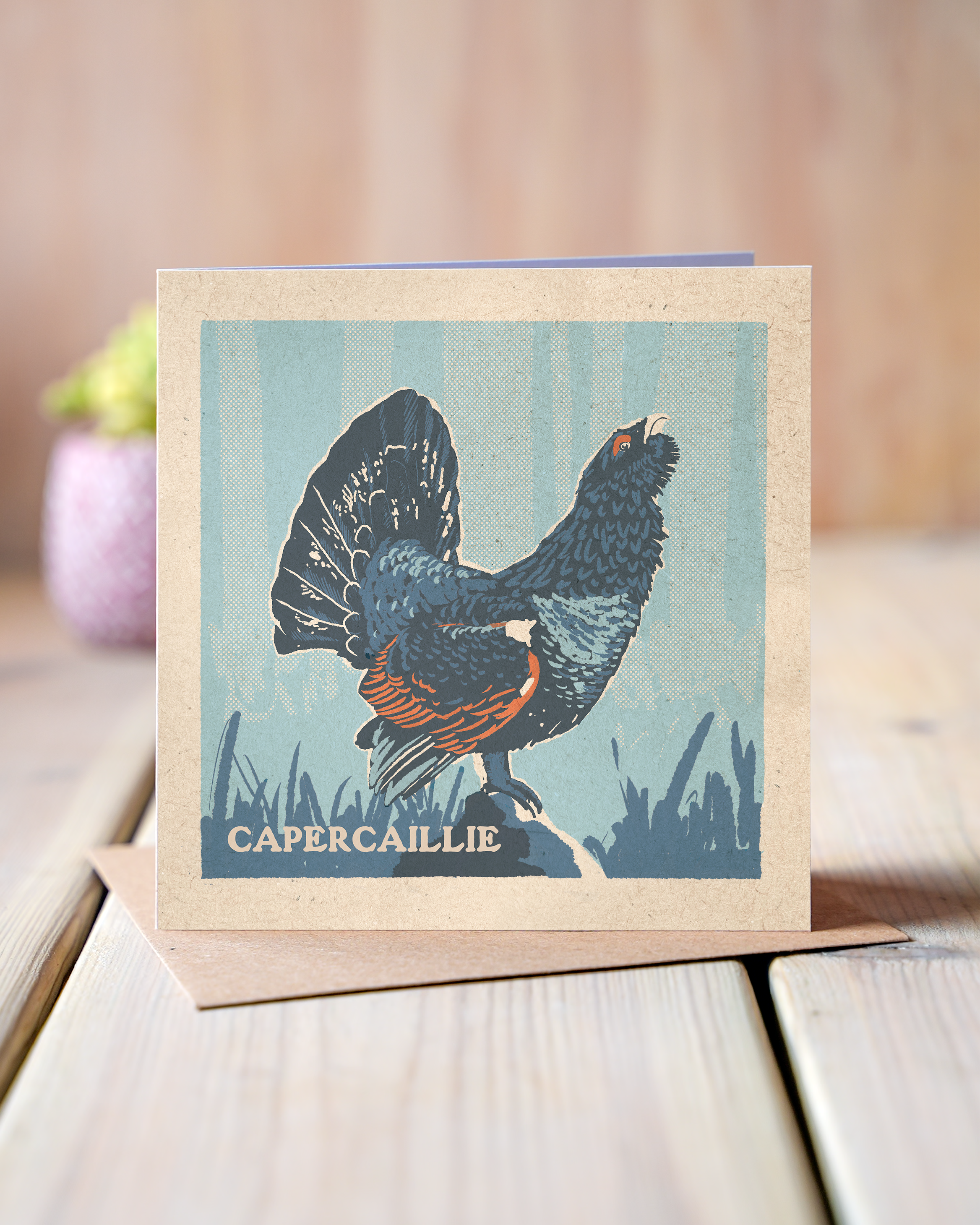 Capercaillie greeting card