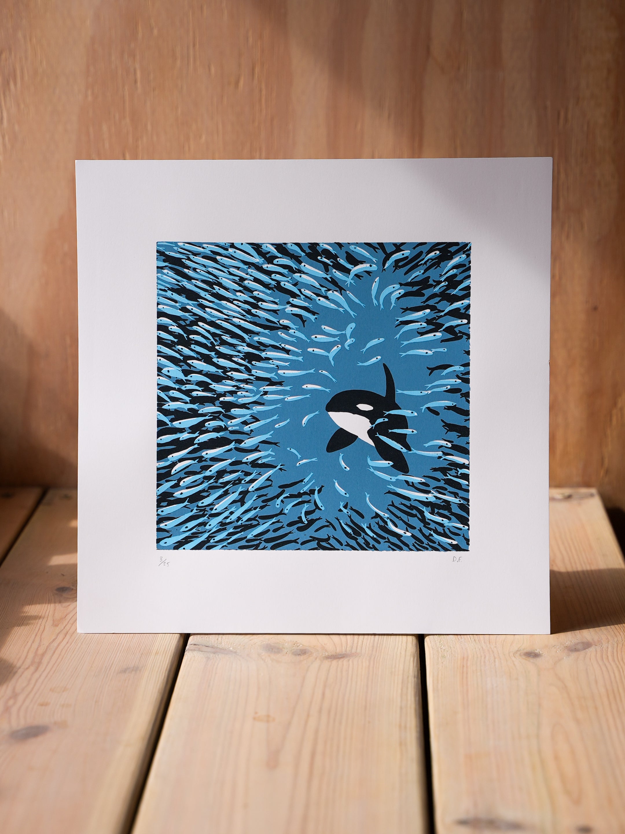 Orca Herring Ball - Limited Edition Screen Print