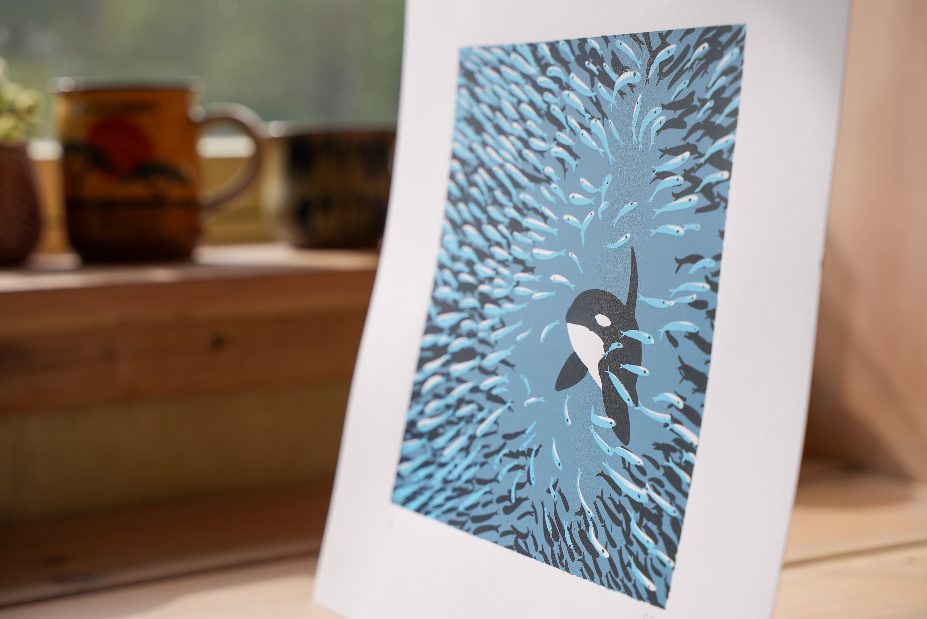 Orca Herring Ball - Limited Edition Screen Print