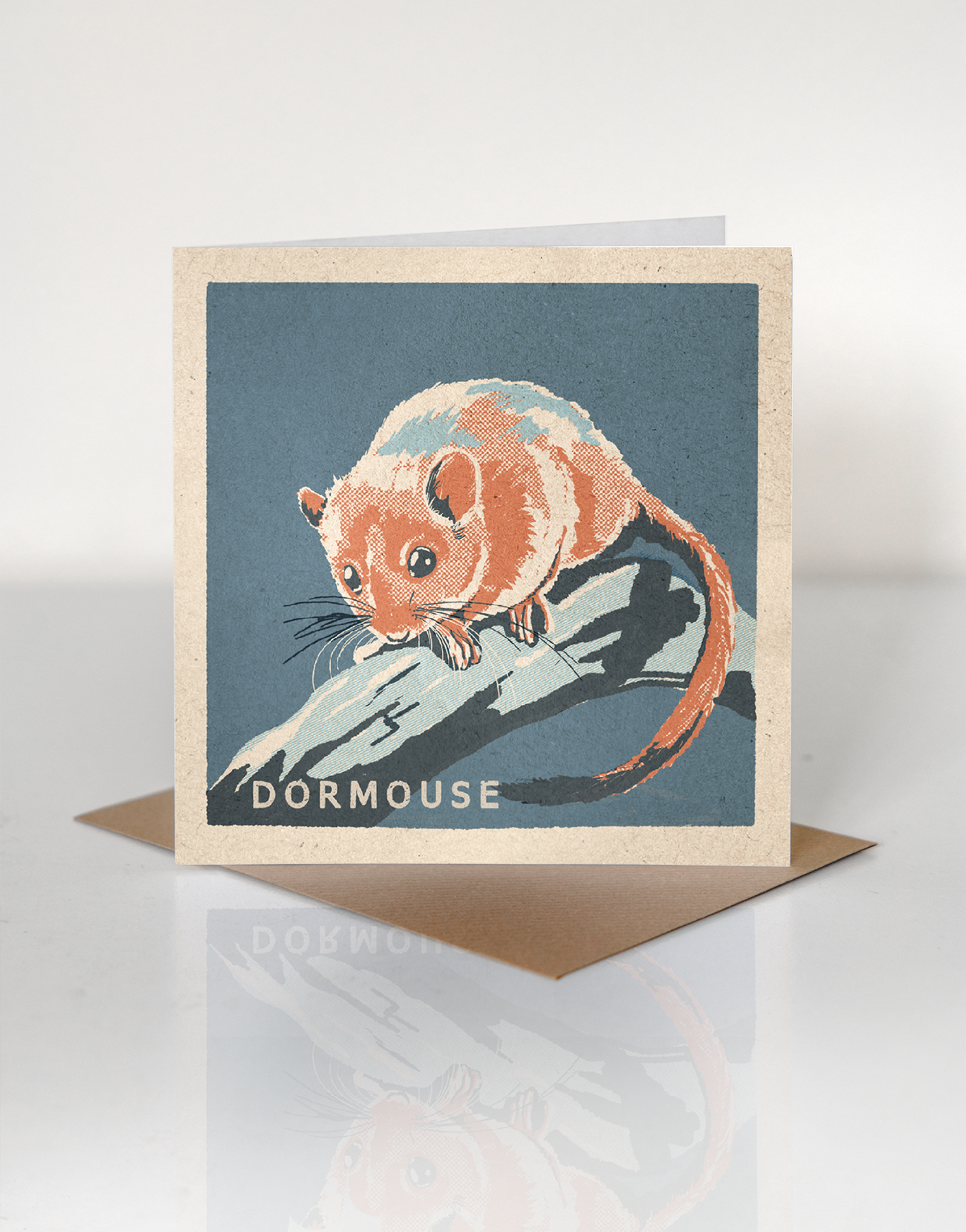 Dormouse greeting card