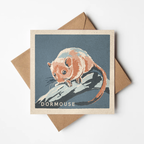 Dormouse greeting card